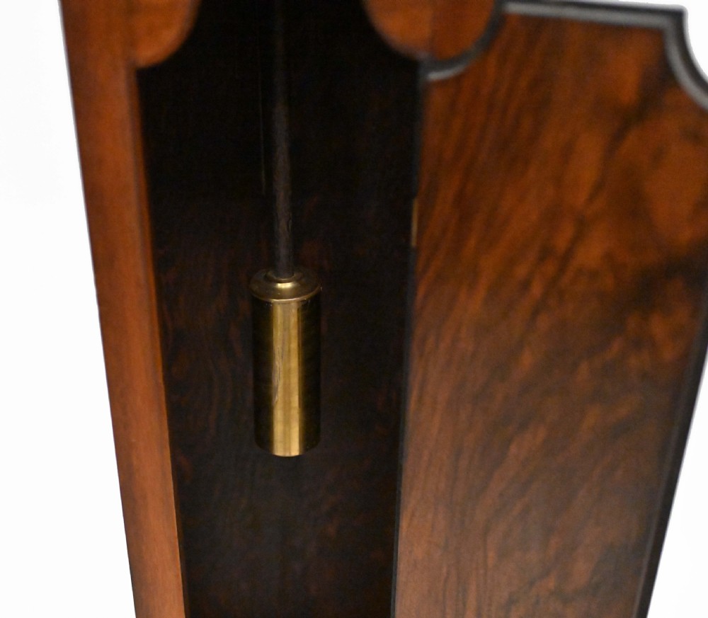 Walnut Grandmother Clock Chiming Walnut Tempus Fugit View VIII