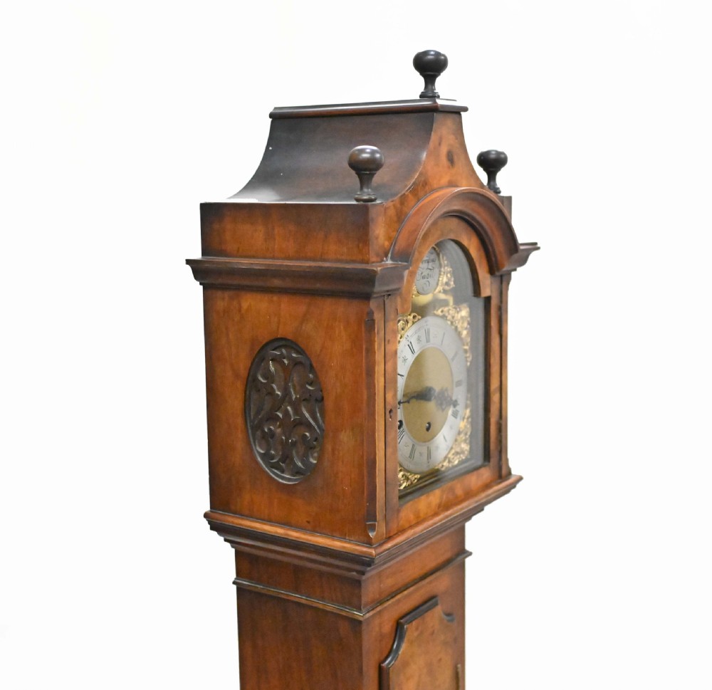Walnut Grandmother Clock Chiming Walnut Tempus Fugit View X
