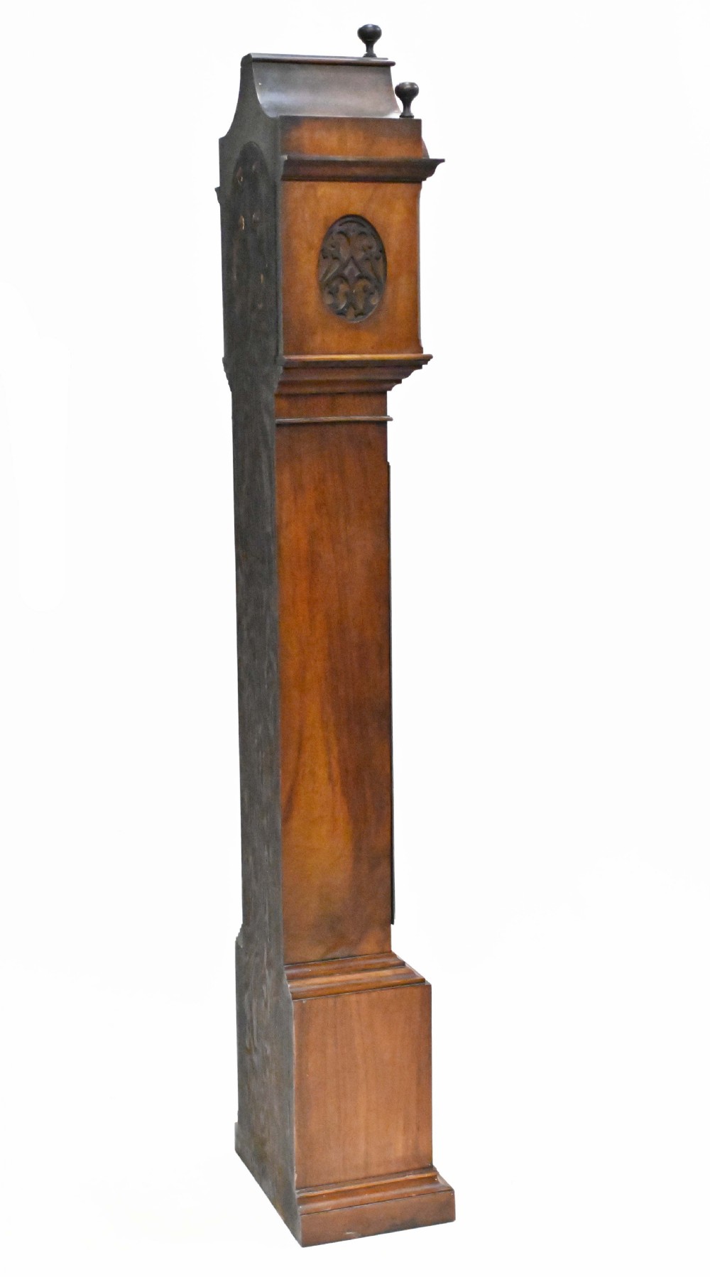 Walnut Grandmother Clock Chiming Walnut Tempus Fugit View XIII