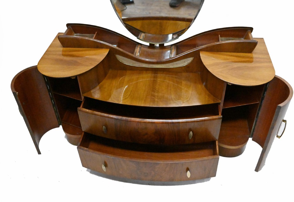 Vintage Art Deco Dressing Table Mirror Dresser 1930
 View V