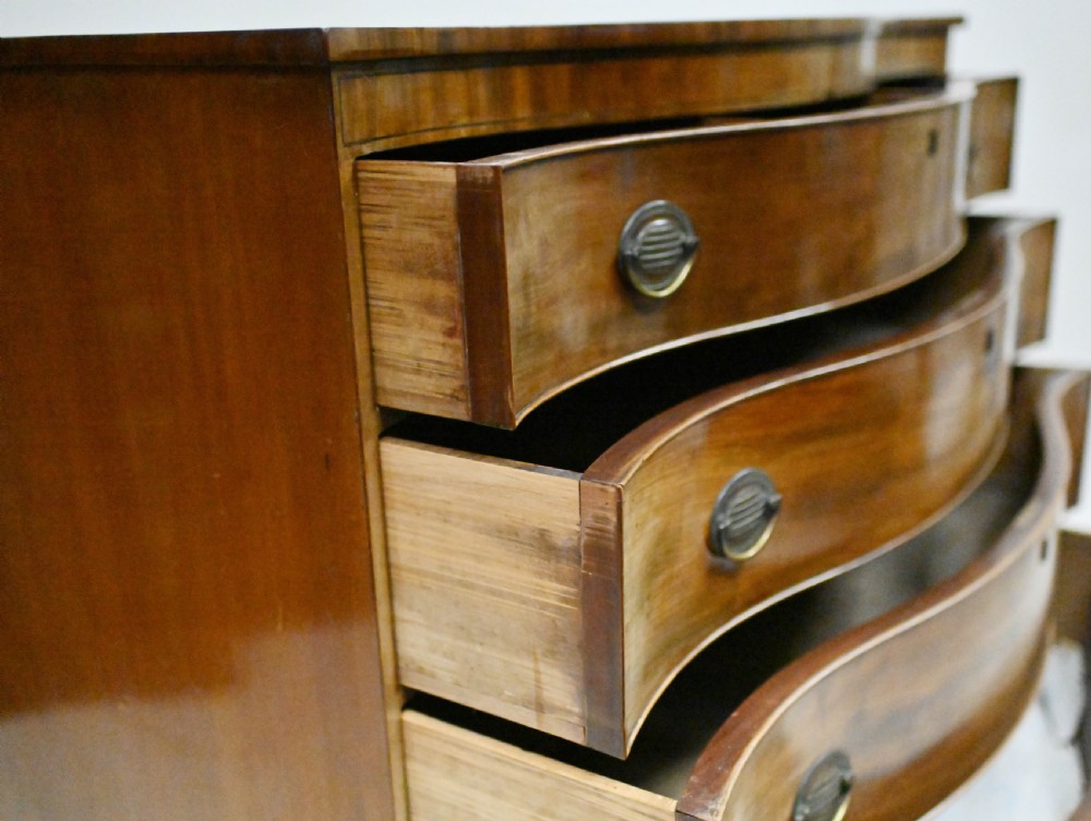 Sheraton Chest Drawers Mahogany Serpentine Commode 1810
 View VIII