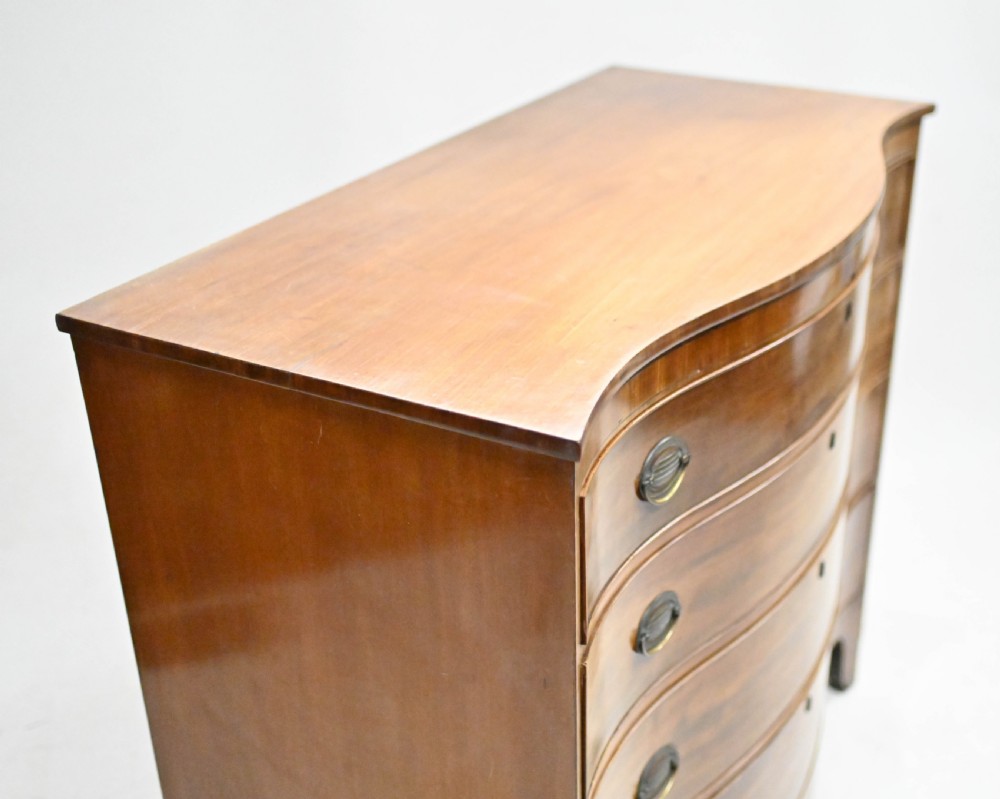 Sheraton Chest Drawers Mahogany Serpentine Commode 1810
 View XI