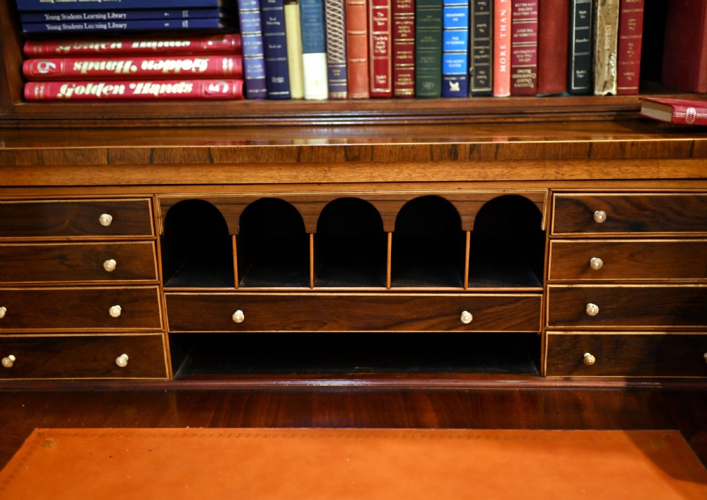 George III Secretaire Bookcase Mahogany Antique 1790 Desk
 View XI