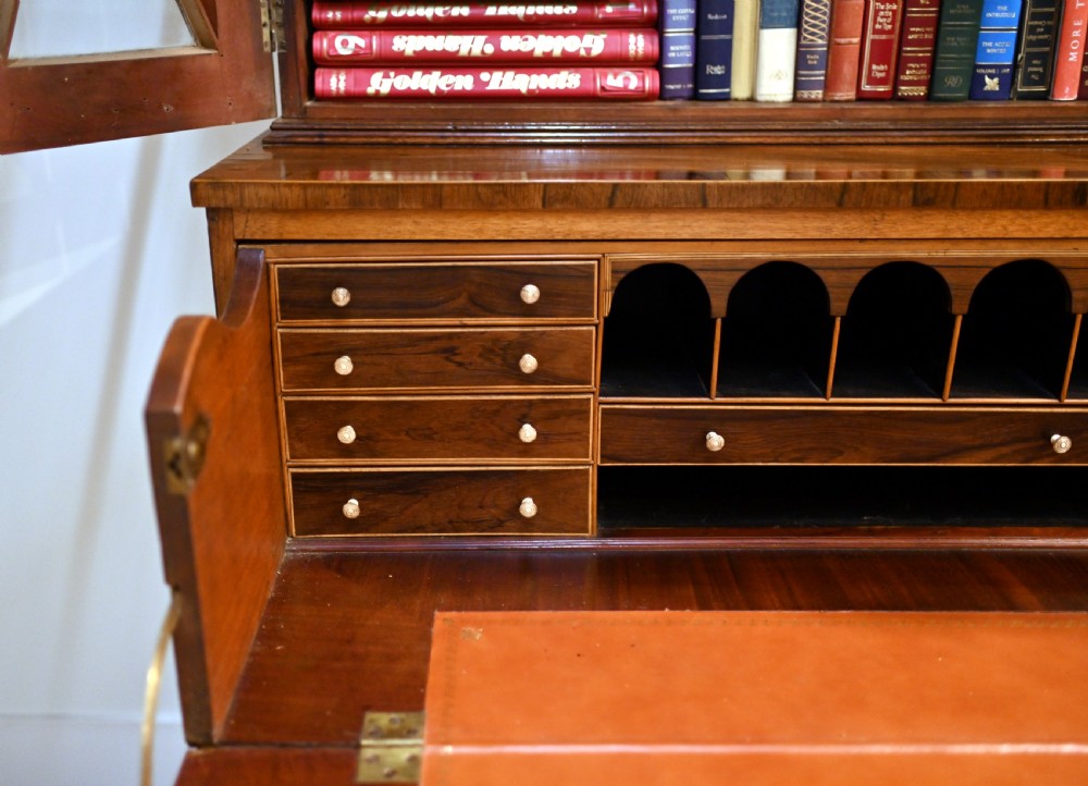 George III Secretaire Bookcase Mahogany Antique 1790 Desk
 View XII