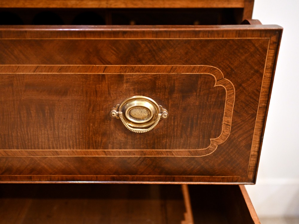 George III Secretaire Bookcase Mahogany Antique 1790 Desk
 View XV