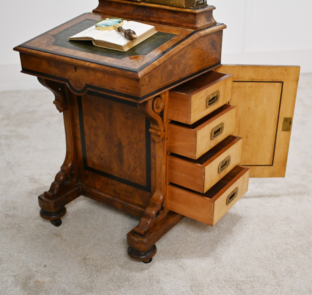 Victorian Davenport Desk Walnut 1880
 View V