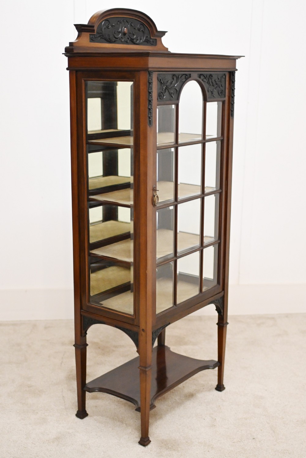 Edwardian Display Cabinet Mahogany Art Nouveau
 View VII