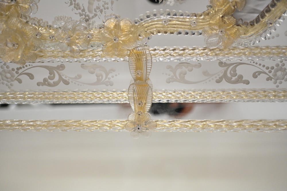 Venetian Mirror Mantle Glass Murano 1920
 View XIII