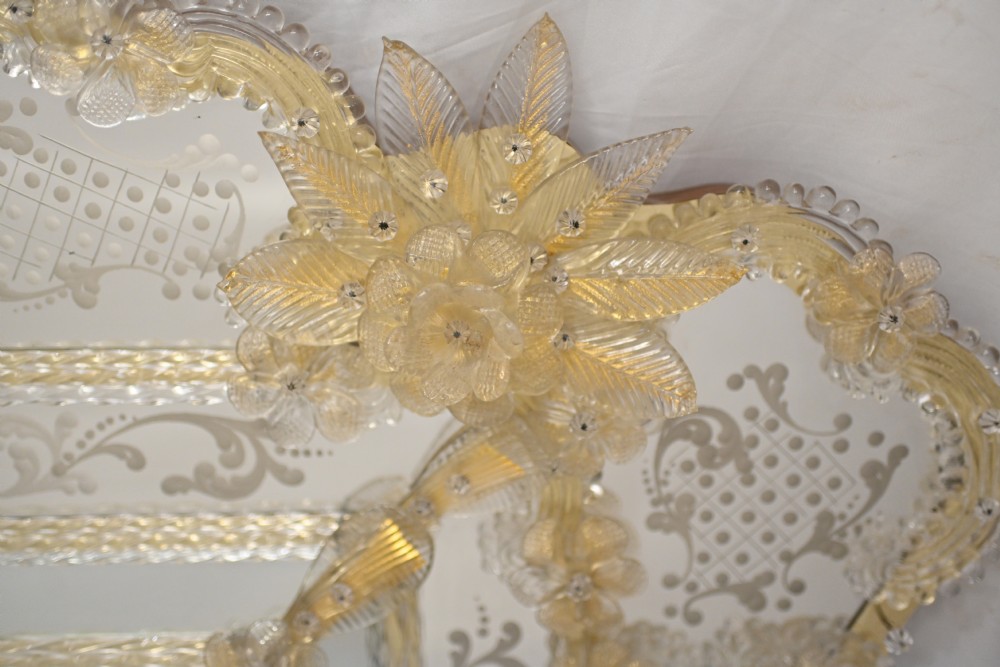 Venetian Mirror Mantle Glass Murano 1920
 View XIV
