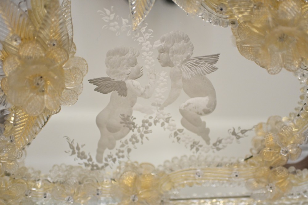 Venetian Mirror Mantle Glass Murano 1920
 View XVII