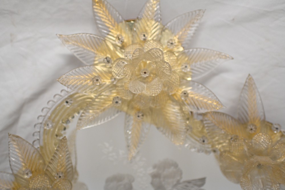 Venetian Mirror Mantle Glass Murano 1920
 View XVIII