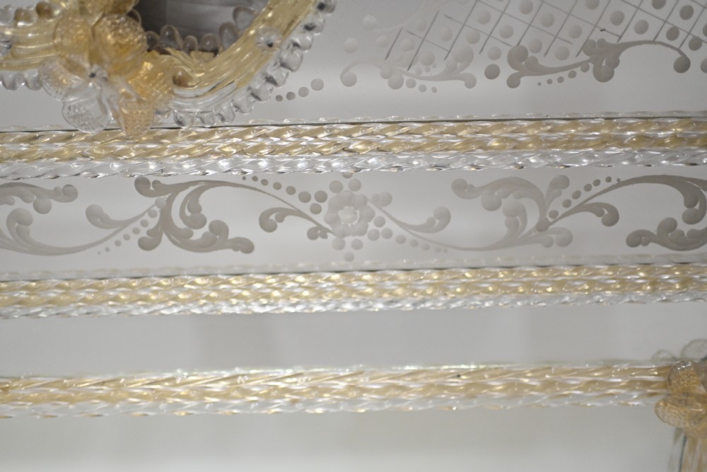 Venetian Mirror Mantle Glass Murano 1920
 View XX