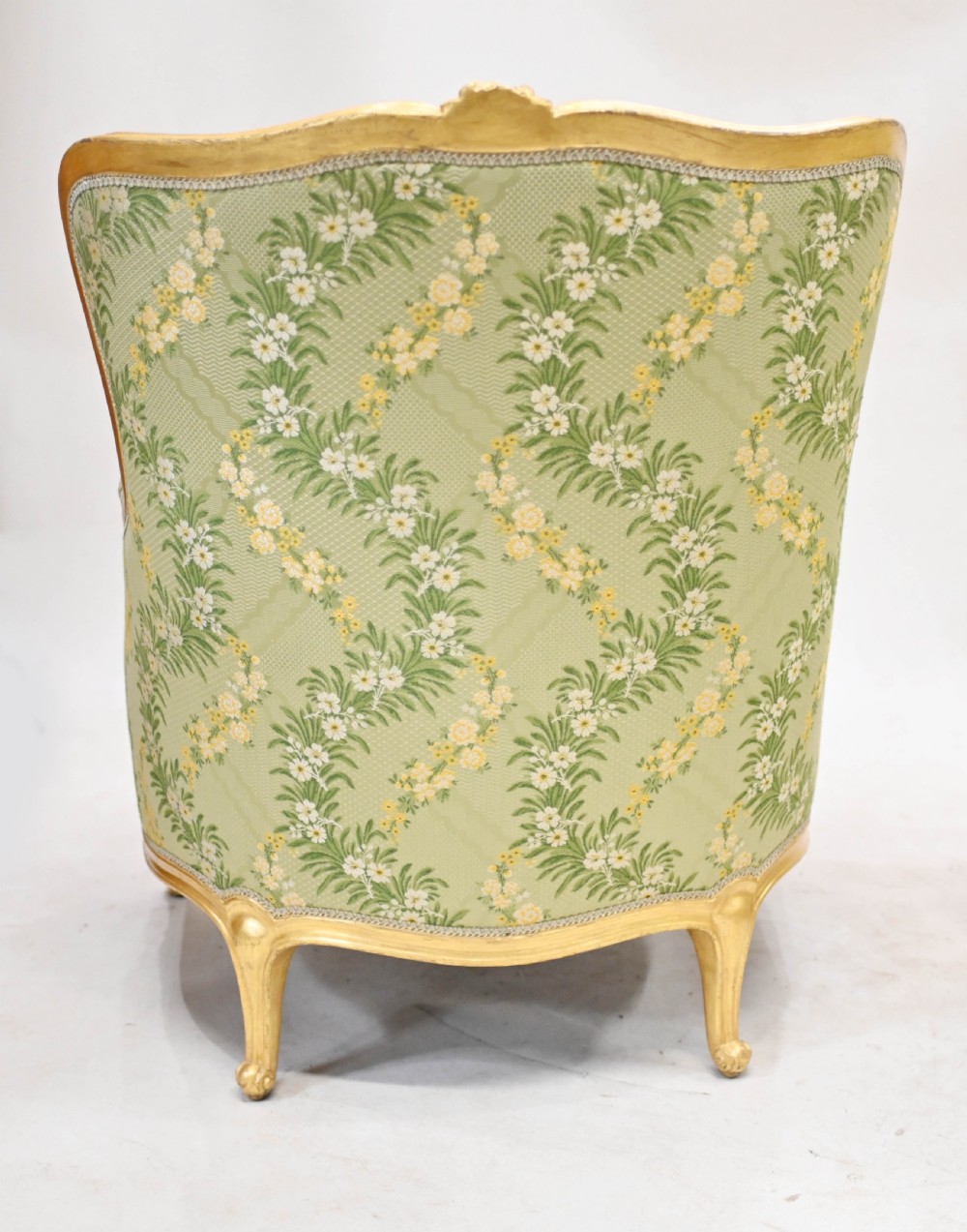 Pair Gilt Arm Chairs French Fauteuils 1920 Tub
 View VI