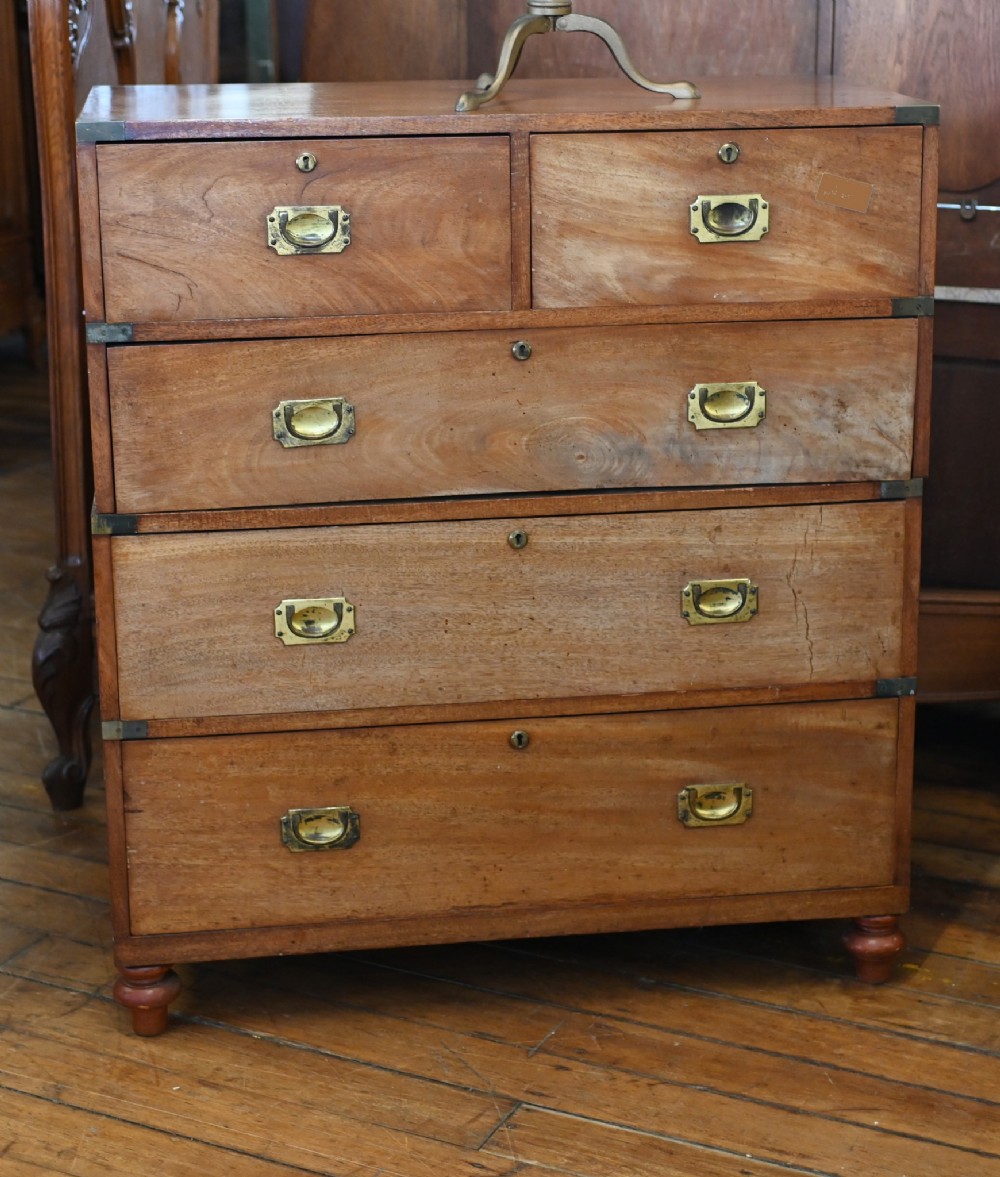19th Century Campaign Chest Drawers