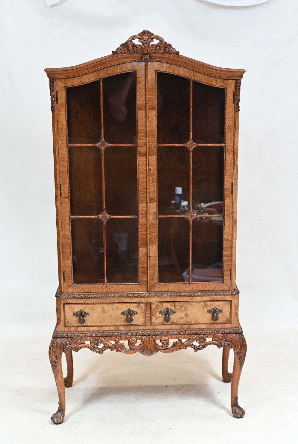 Walnut Epstein Display Cabinet Vitrine 1930