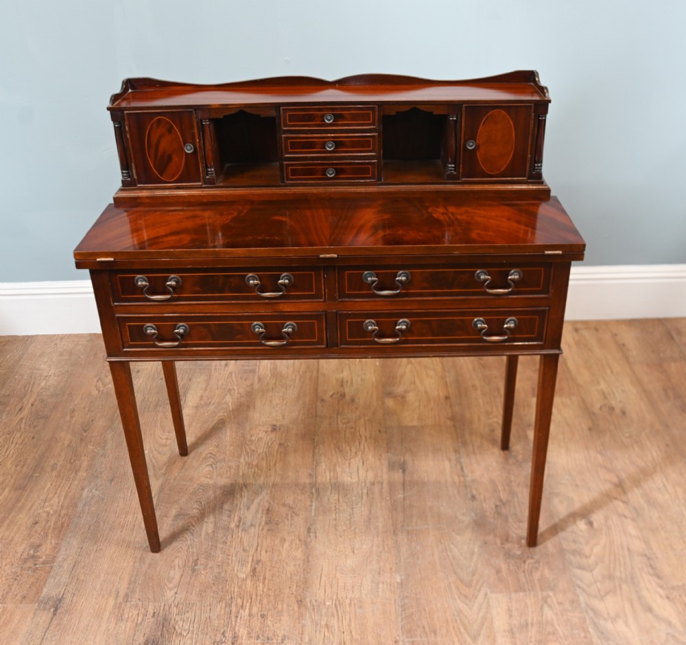 Sheraton Ladies Desk Bureau Mahogany 1890