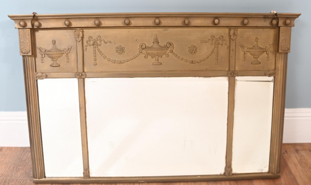 Regency Gilt Overmantle Mirror 1810 Classical Adams