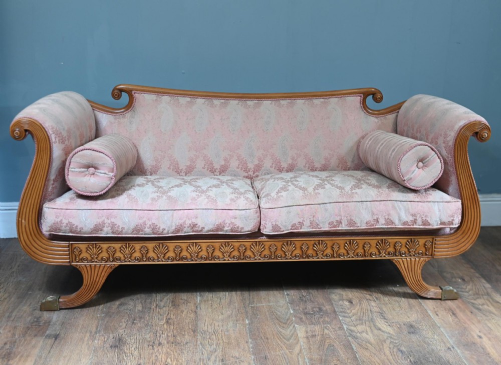 Regency Sofa Couch Thomas Hope Walnut Day Bed 1810
