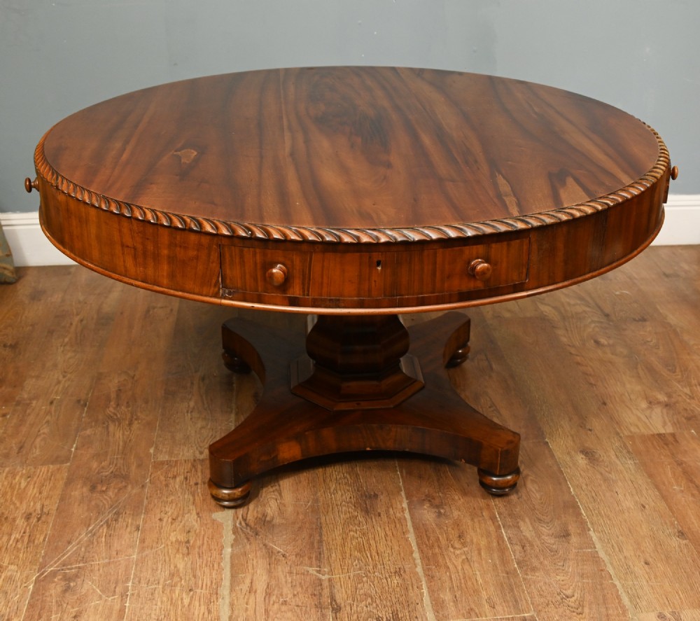 Period Regency Drum Table Centre Mahogany 1820