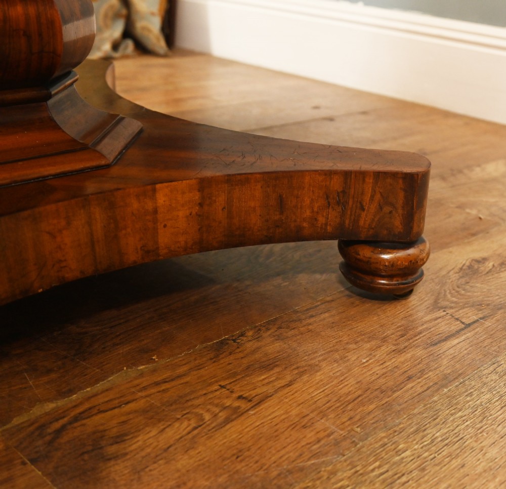 Period Regency Drum Table Centre Mahogany 1820 View VIII
