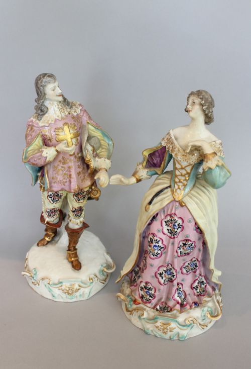 Pair of 19th Century Porcelain Figures
