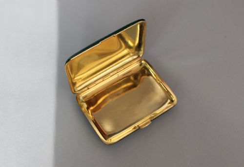 ENAMEL AND SILVER GILT BOX - ADDITIONAL PHOTO 1