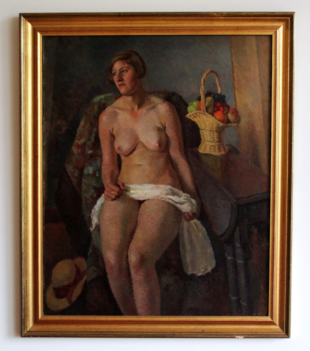 Painting of a nude Lady