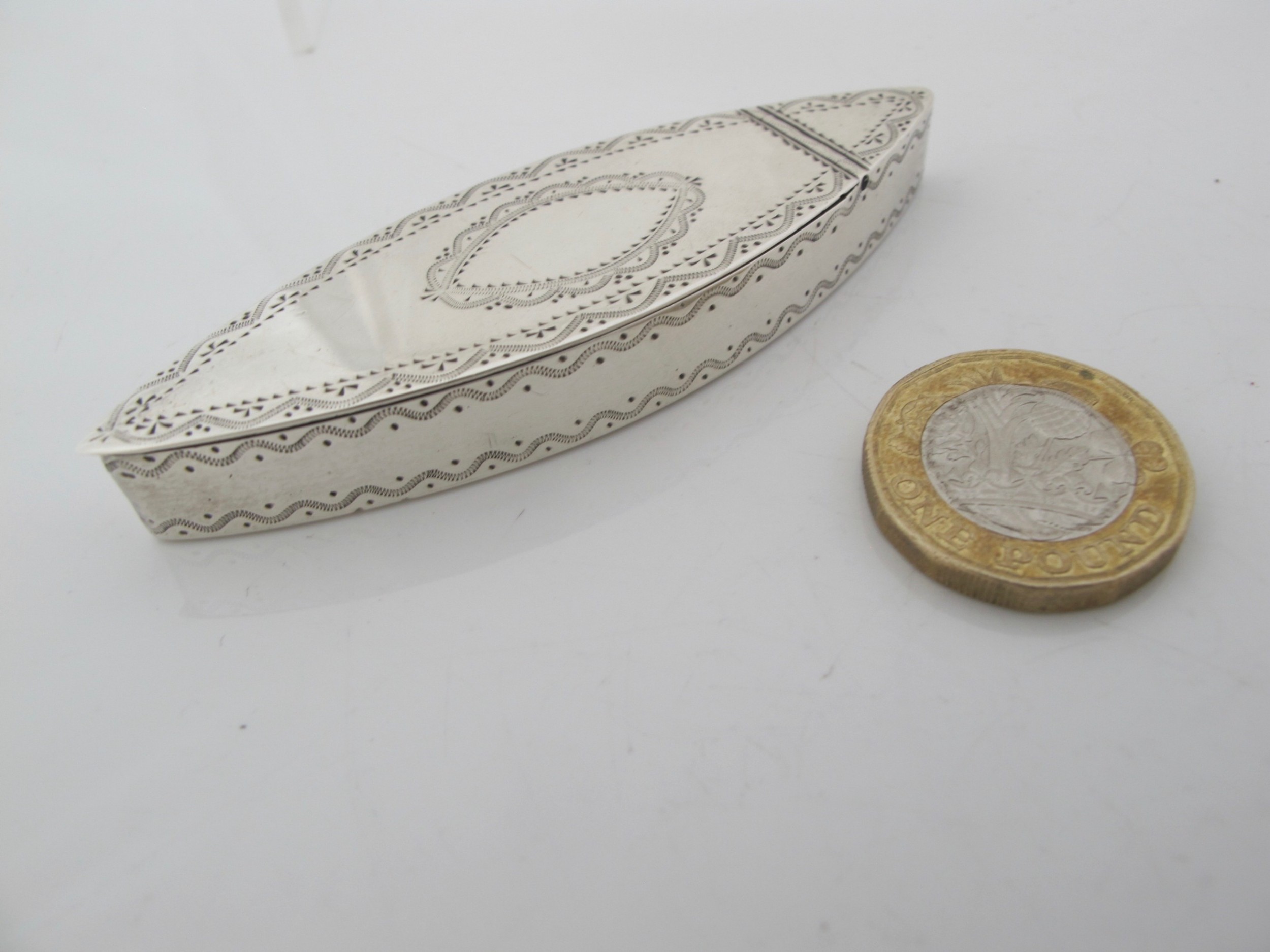 Exceptional Georgian Silver Toothpick Box Maker I.G. Birmingham 1784