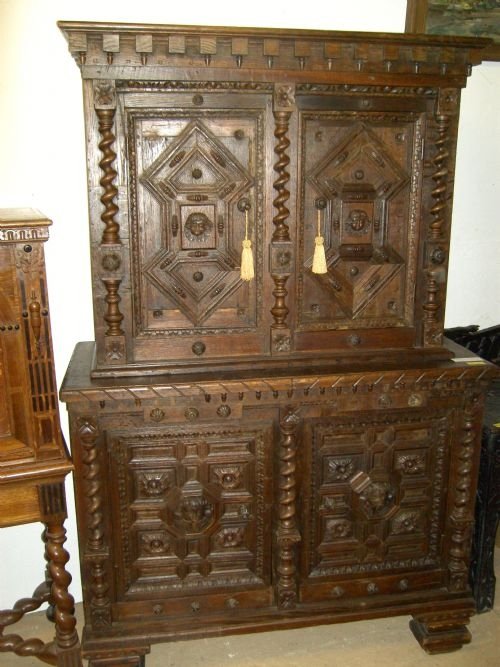 Carved Oak Cupboard