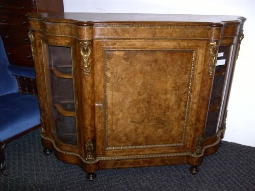 Walnut Serpentine Ended Credenza