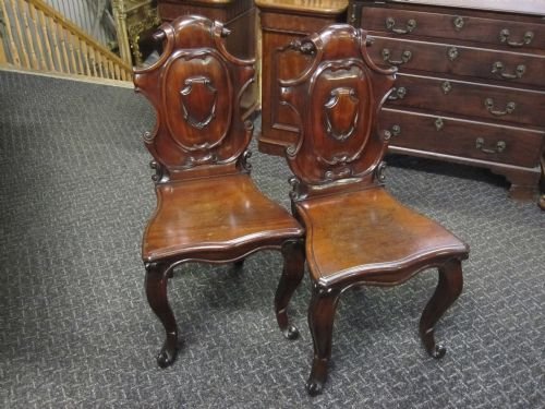 Pair Hall Chairs