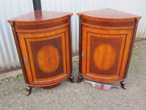 Pair of Corner Cabinets