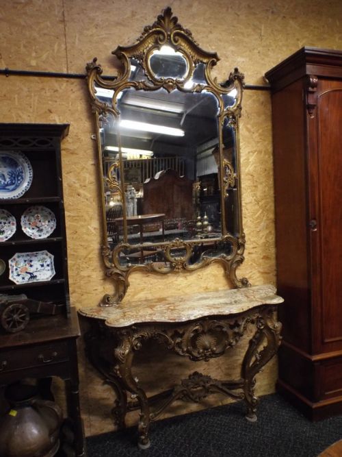 Console and Mirror