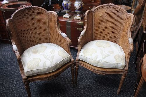 Pair Bergère  Chairs