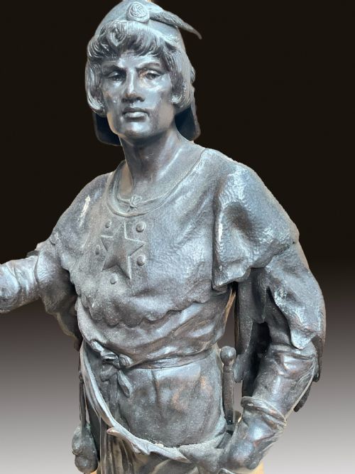 A LARGE BRONZE STATUE OF A SOLDIER EMILE LOUIS PICAULT FRENCH 18331915 - ADDITIONAL PHOTO 3