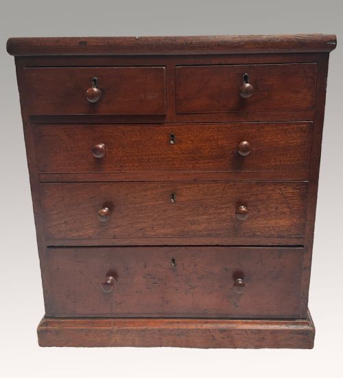 Victorian Mahogany Miniature Chest of Drawers