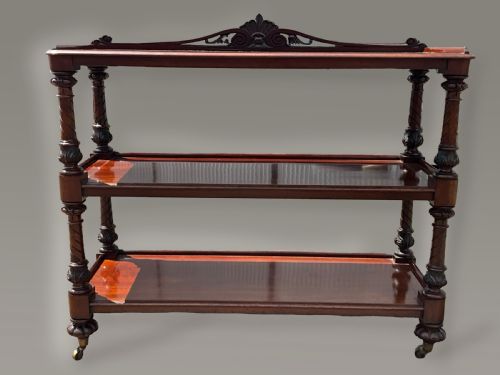 A Three Tier Victorian Mahogany Buffet. C.1870.