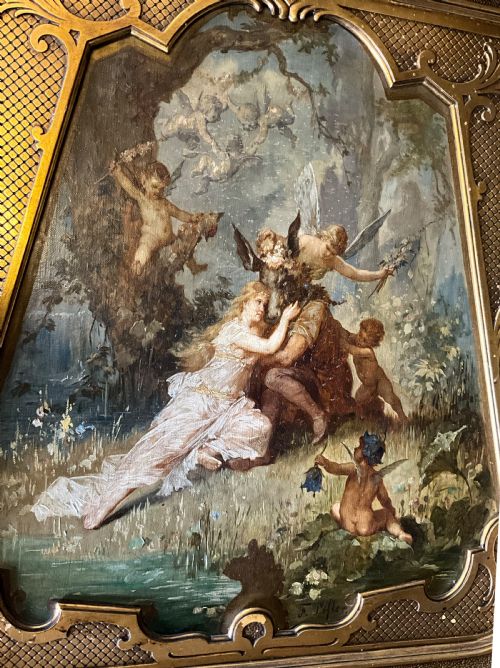 fig 1. A pair of allegorical oil paintings by Franz Lefler.