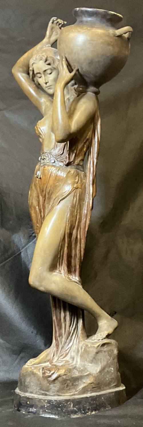 An Elegant Goldscheider Terracotta Water Carrier