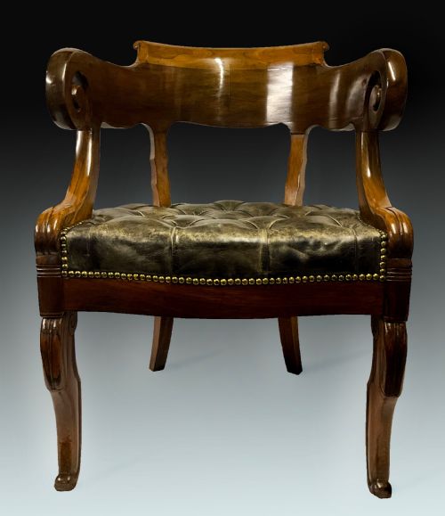 A French Empire Desk Chair. Circa 1820.