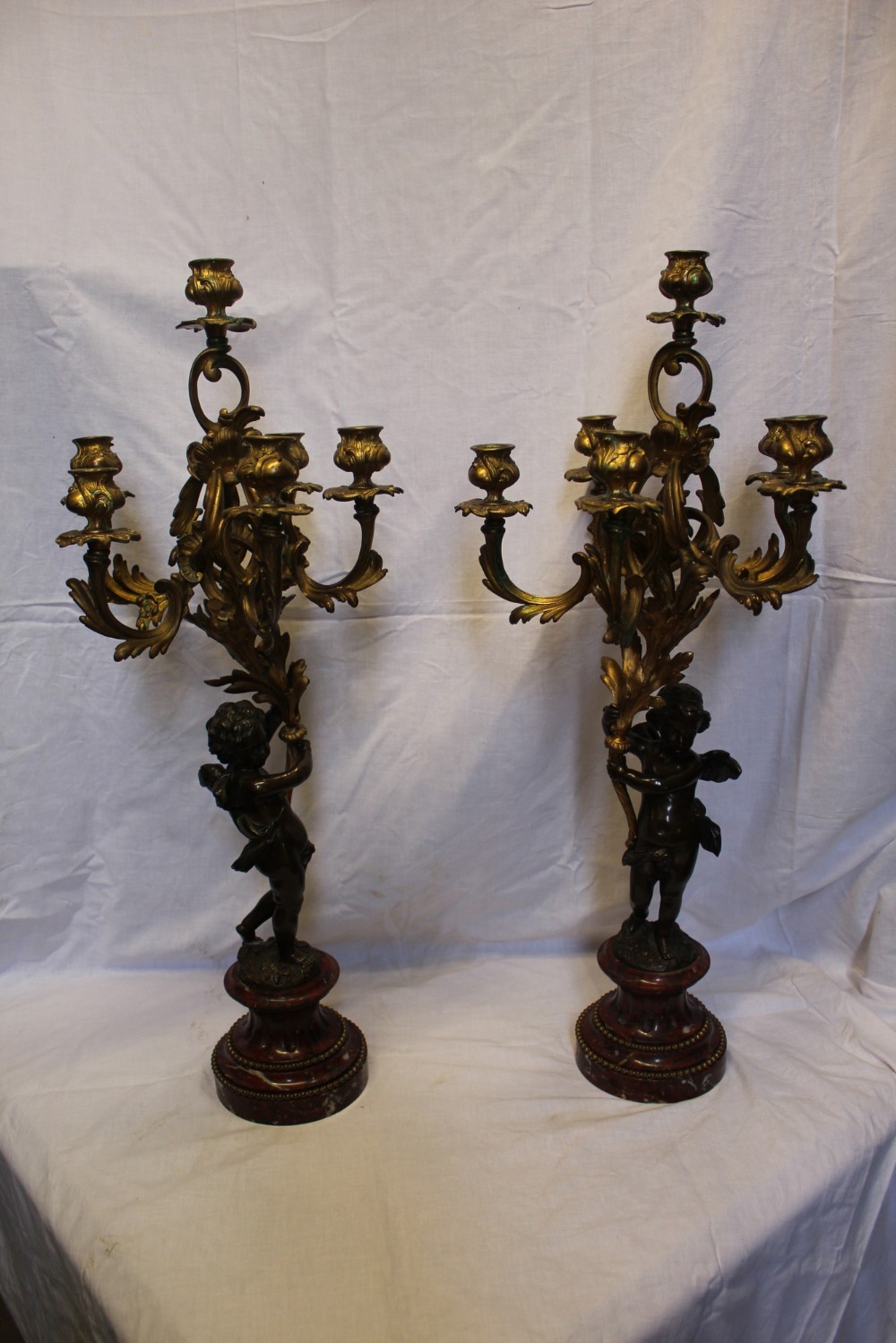 Pair candelabra 