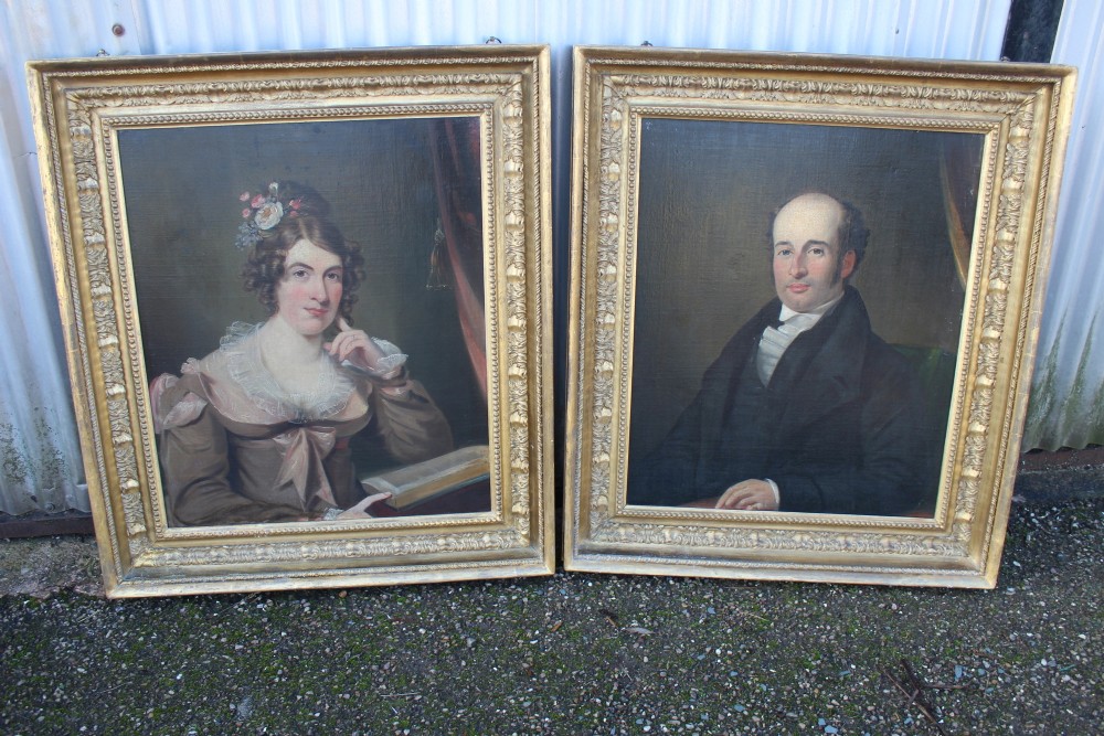 Pair of portraits