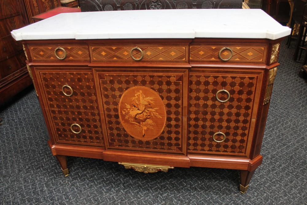 Marble top commode 