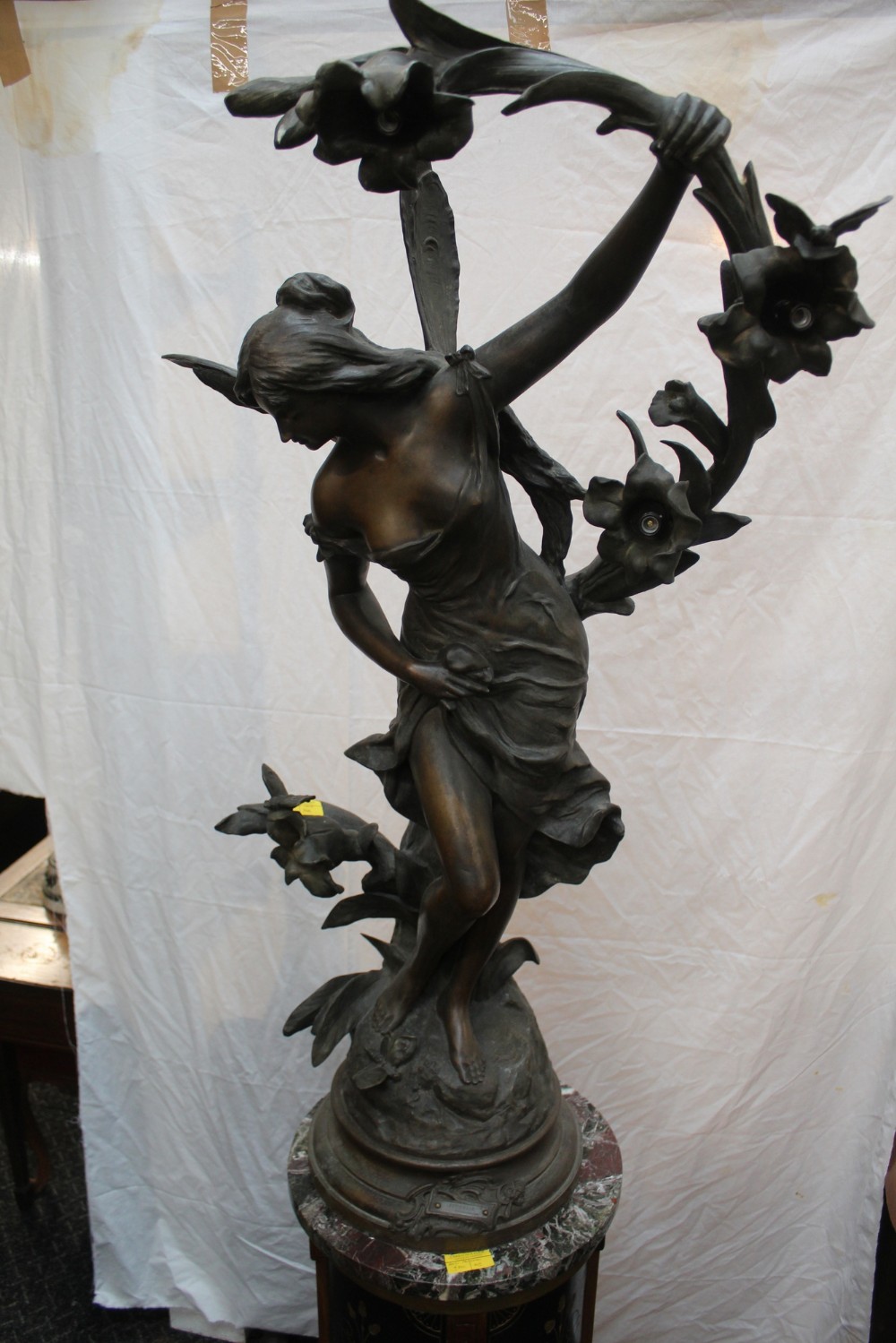 Large spelter lamp