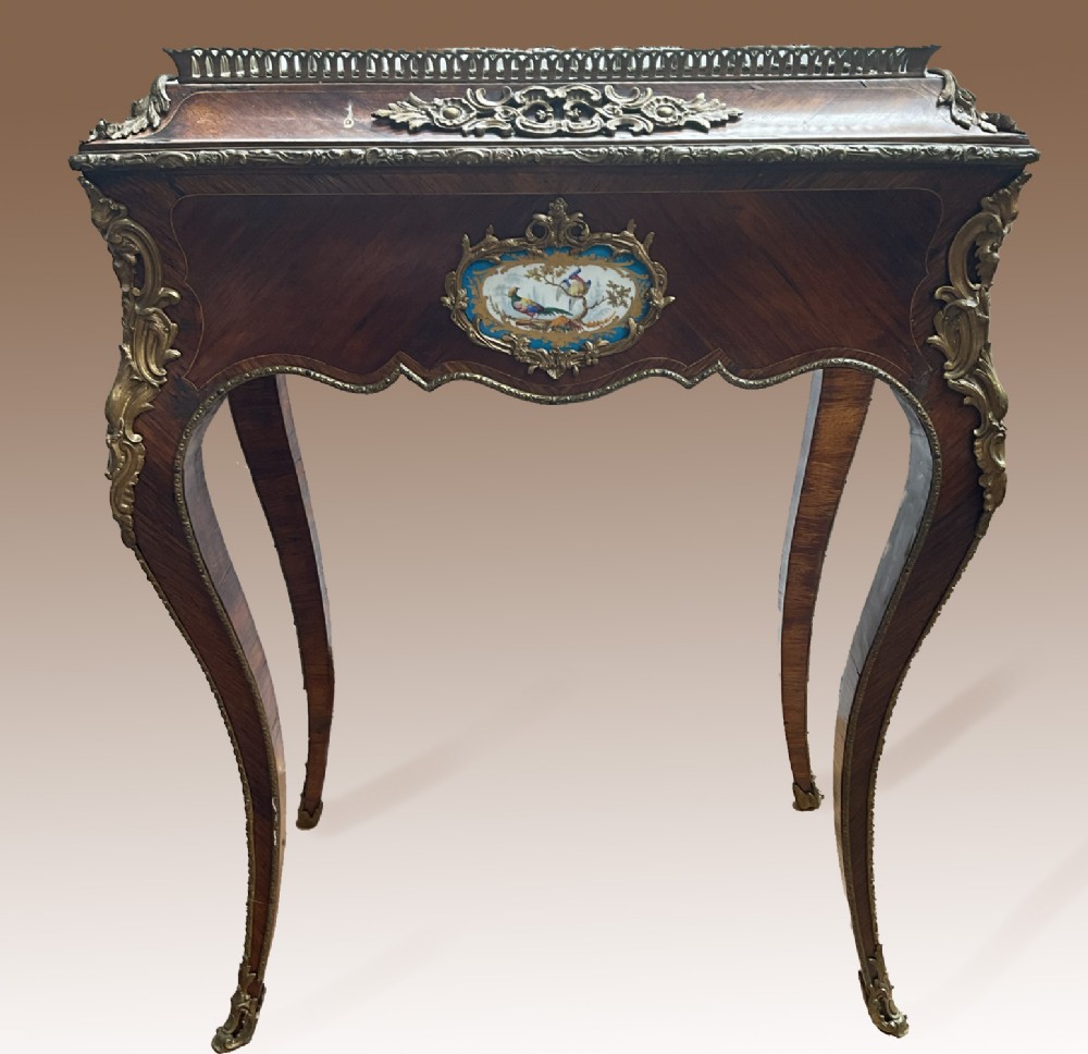 A French circa 1870 porcelain mounted jardiniere.