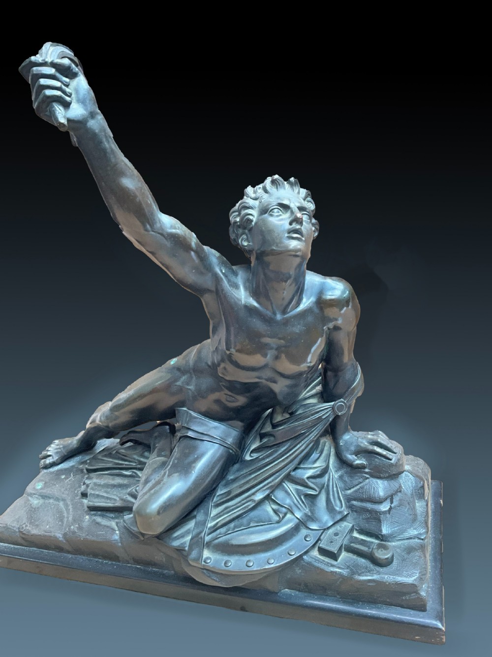 A Bronze figure of the soldier of Marathon announcing the victory. c.1820