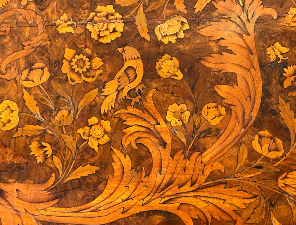 A Dutch Marquetry and Walnut Two Drawer Side Table. c.1820 View VII