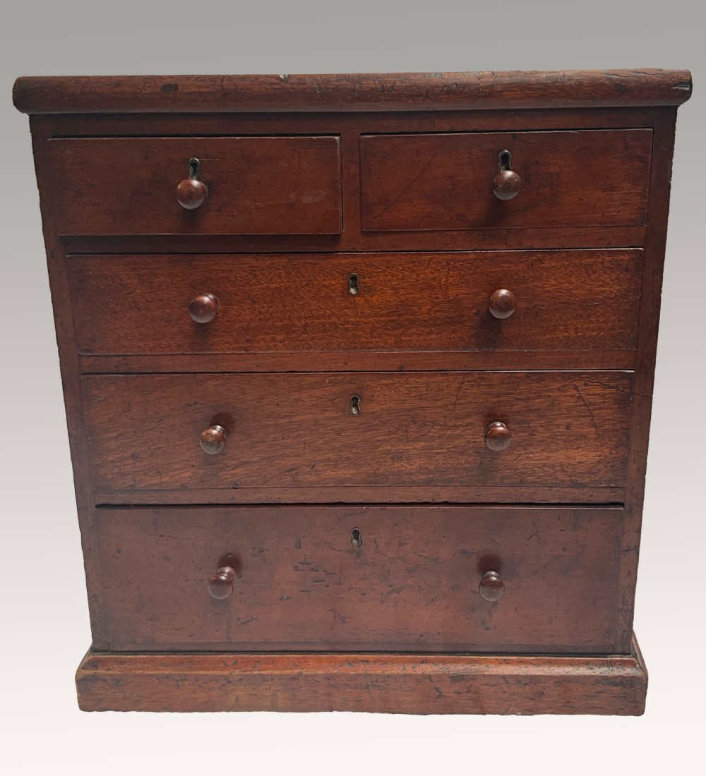 Victorian Mahogany Miniature Chest of Drawers