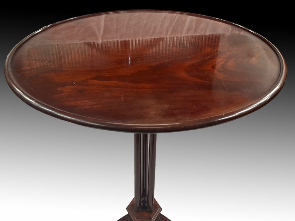 A High Quality Mahogany Circular Top Table by Maison Krieger Paris c.1860 View VI