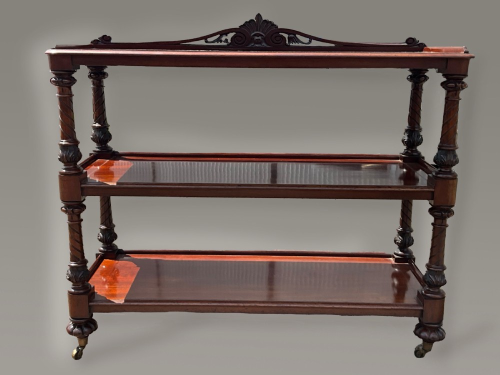 A Three Tier Victorian Mahogany Buffet. c.1870. 